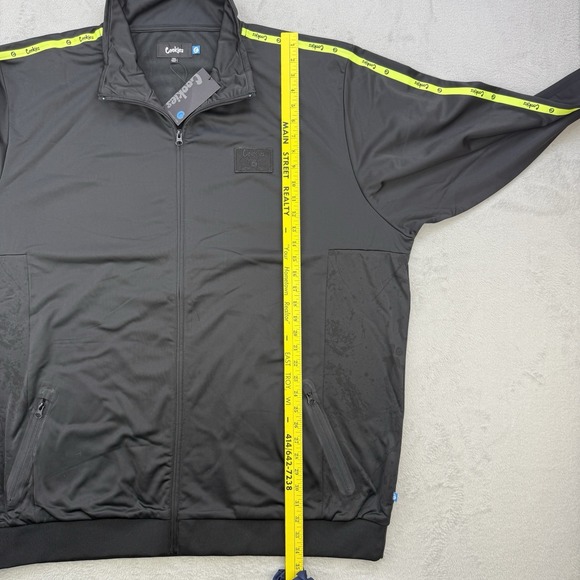 Cookies SF Jacket Mens 4XL Citadel Black/Yellow Full Zip Streetwear Track NWT - Picture 8 of 11
